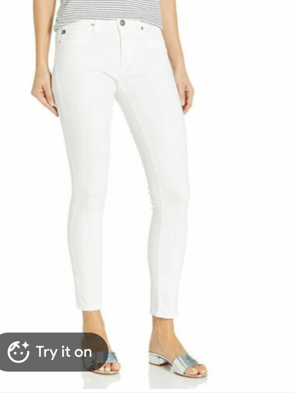 Ag Adriano Goldschmied Cropped Skinny Jeans